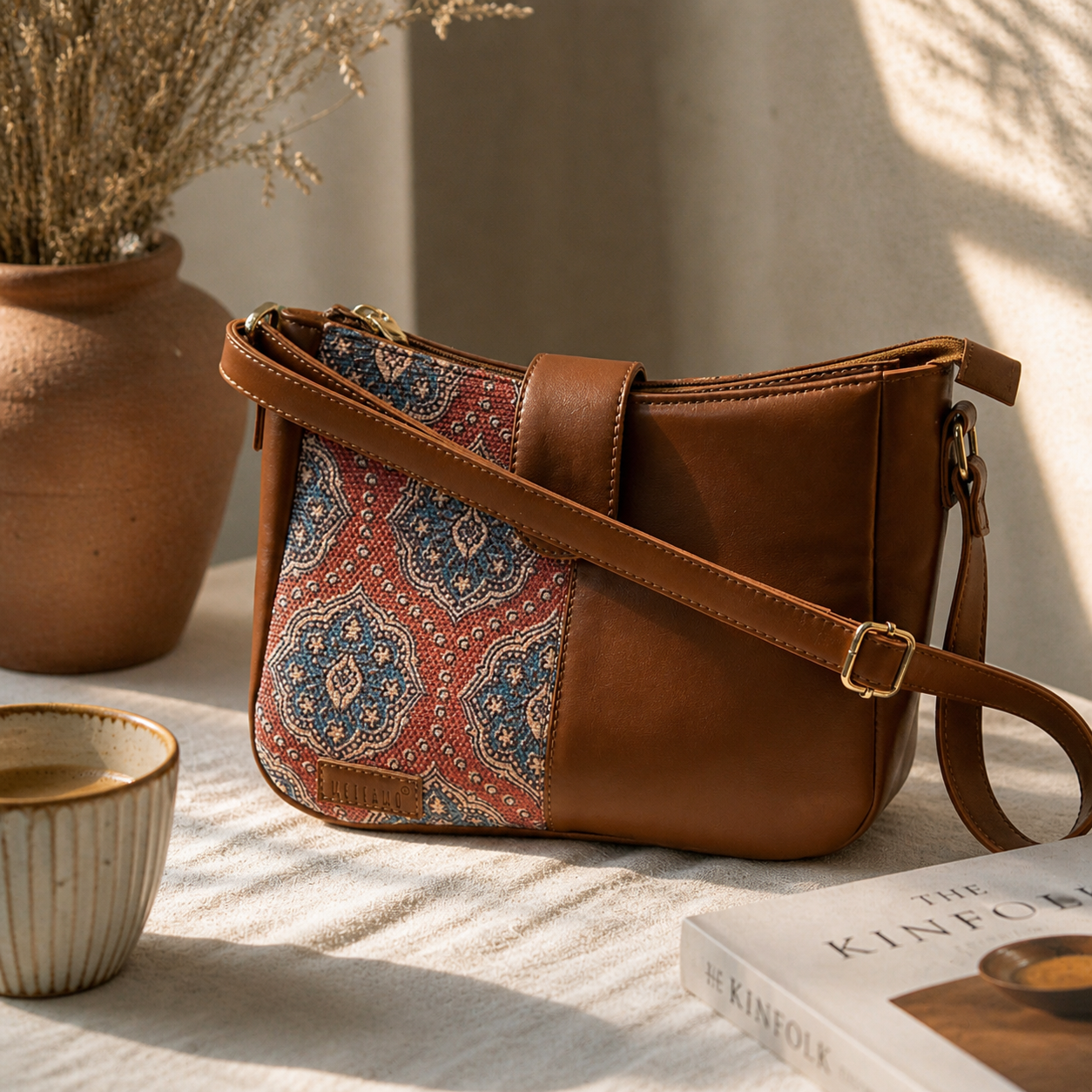 Madhubani Motif Women's Sling Bag