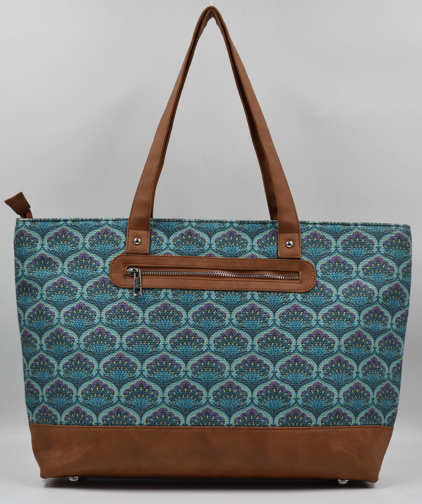 Blue Lotus - Office Tote Bag with Mini Pouch