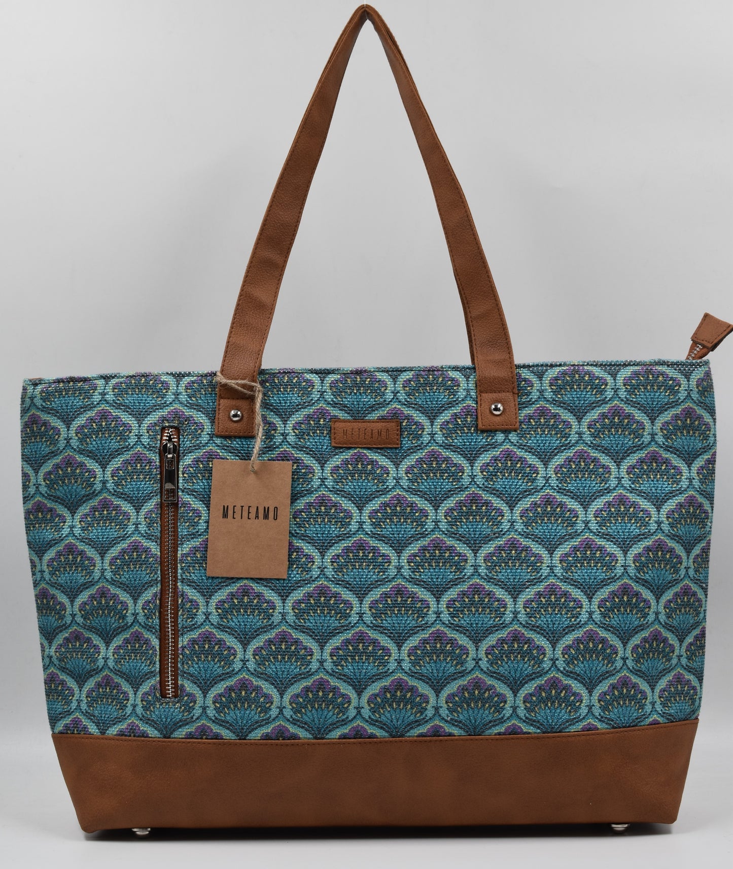 Blue Lotus - Office Tote Bag with Mini Pouch