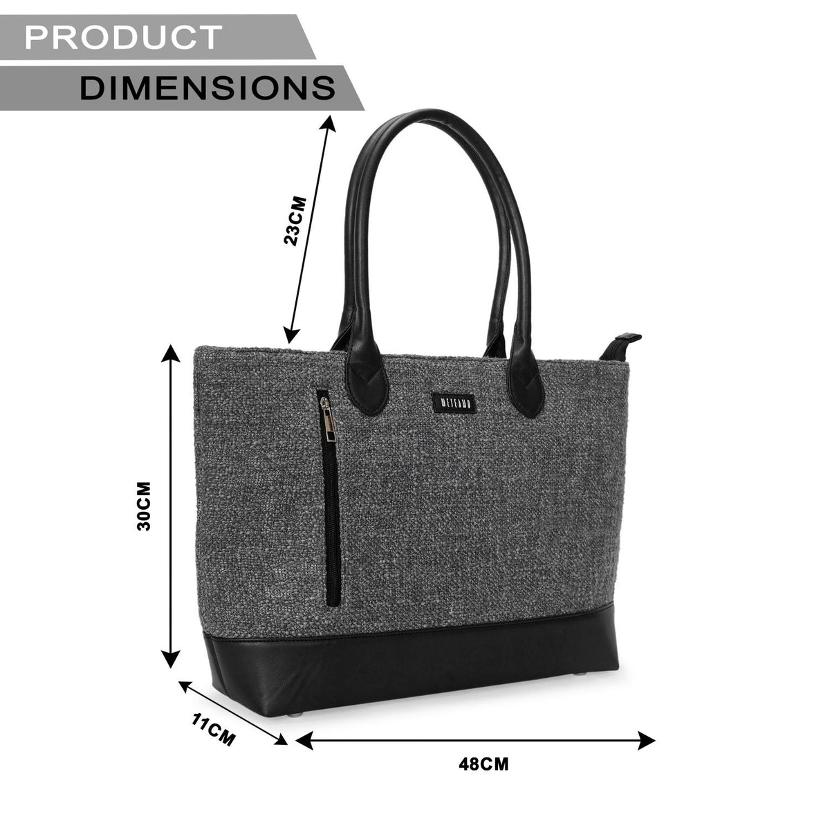 Office Tote Bag - Charcoal Shadow