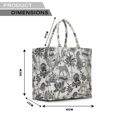 Vufia - Black & White Jacquard Box Bag - Jumbo