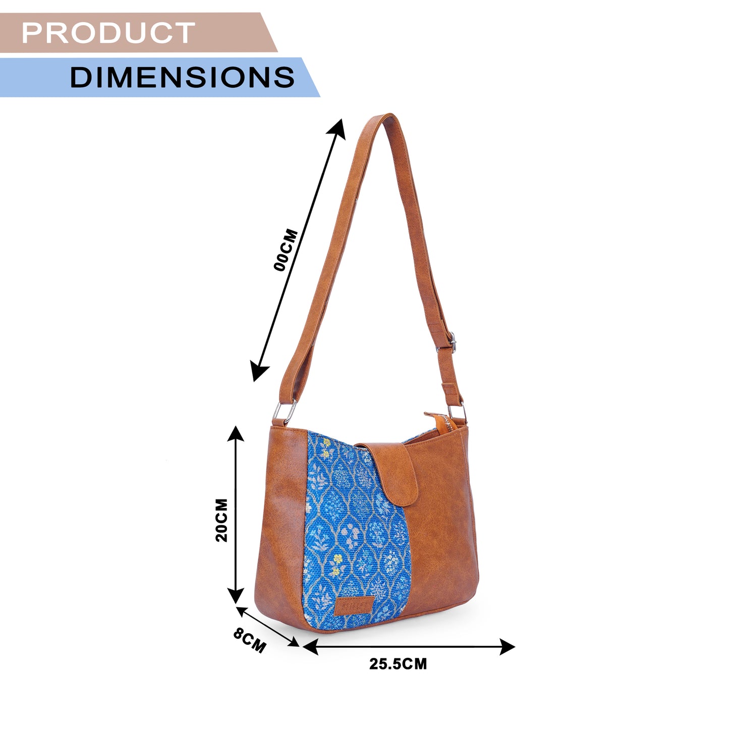 Sling Bag - Blue Flowers