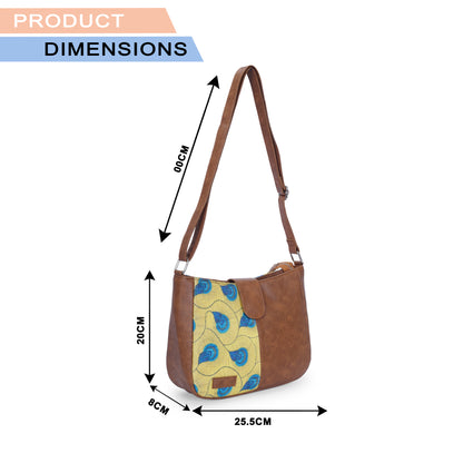 Sling Bag - Yellow Peacock