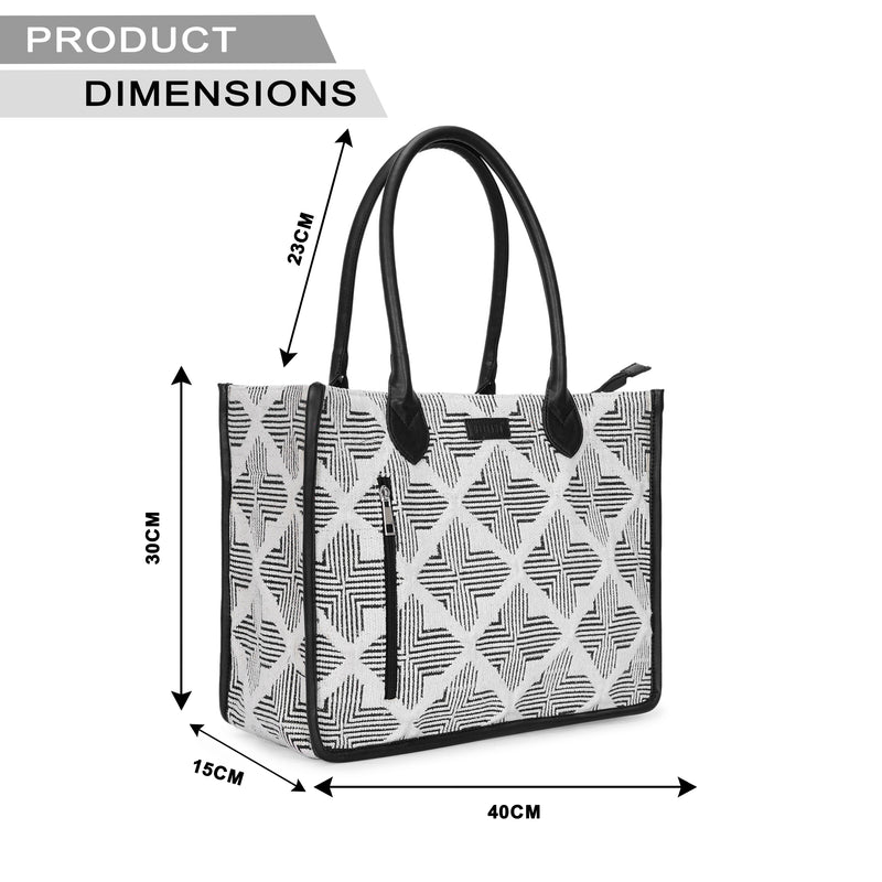 Artisan Weave Office Tote - Duo Tone