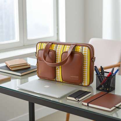 Golden Loom Laptop Bag