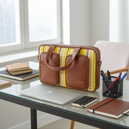 Golden Loom Laptop Bag