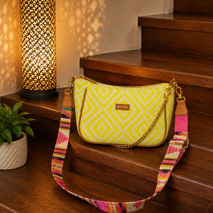 Golden Sunshine - Jacquard Sling Bag