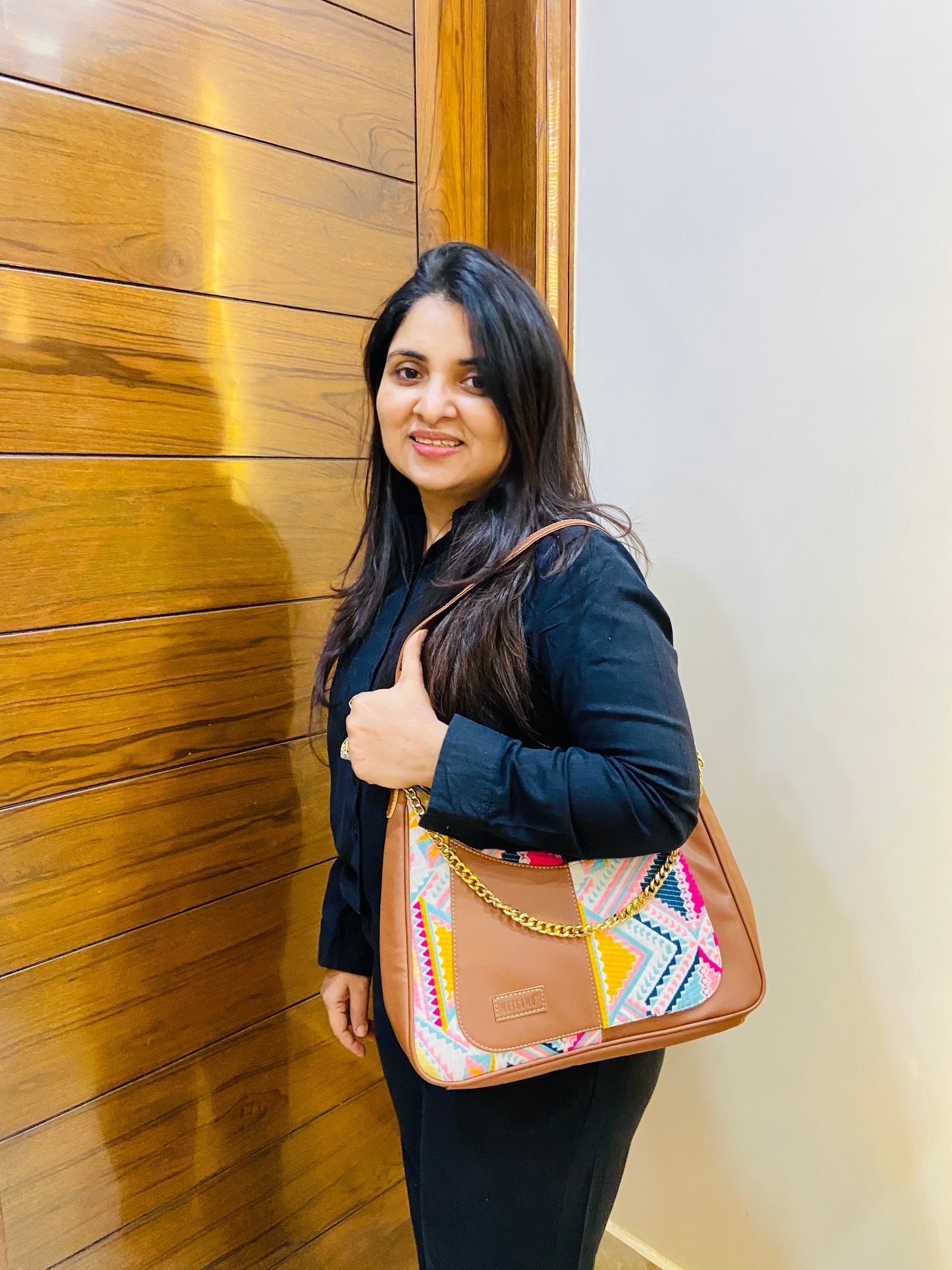 Crescent Baguette - Pink Trivia - Everyday Shoulder Bag