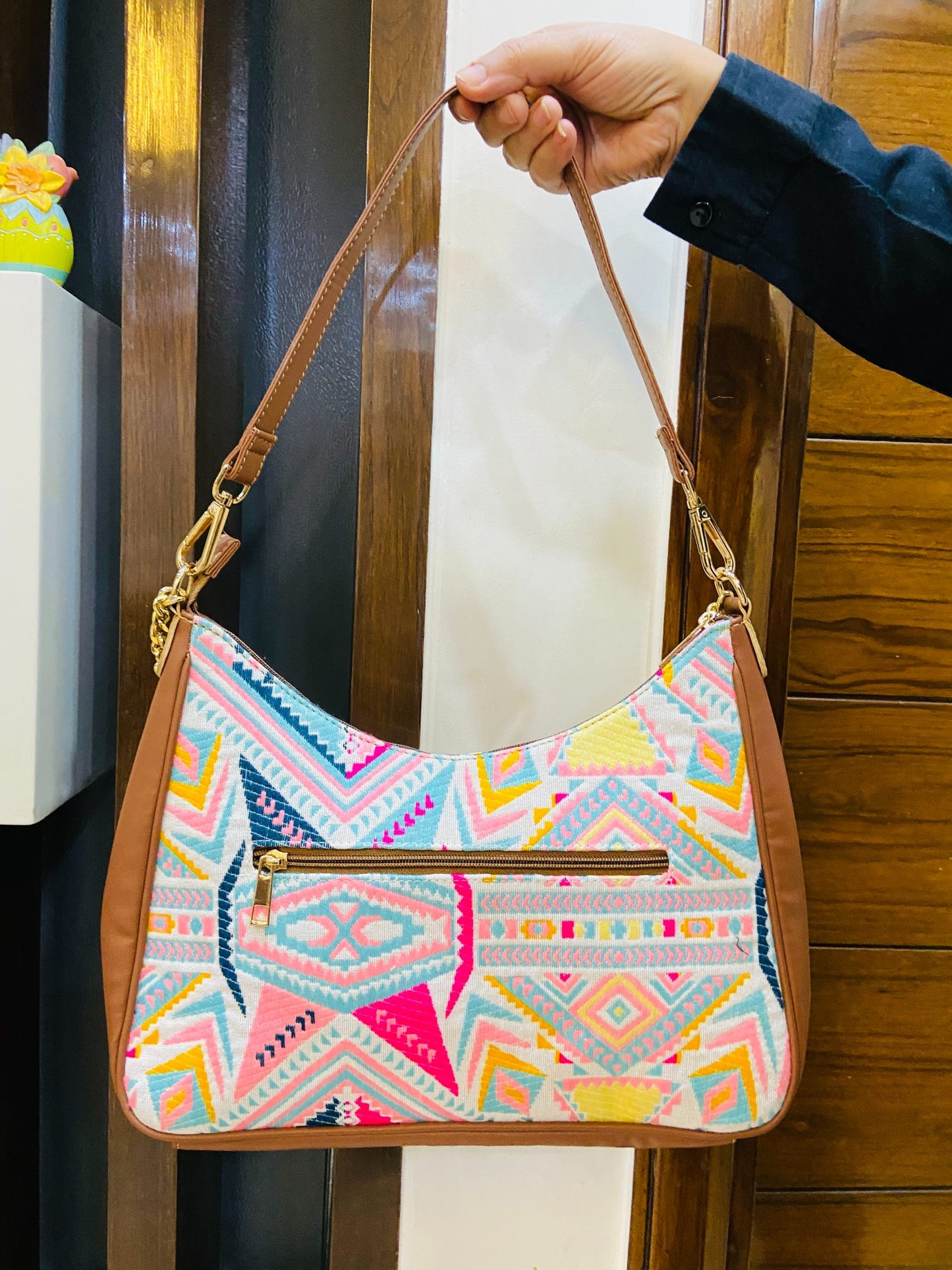 Crescent Baguette - Pink Trivia - Everyday Shoulder Bag