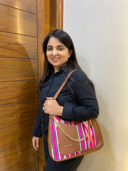 Crescent Baguette - Spectrum Fusion - Everyday Shoulder Bag