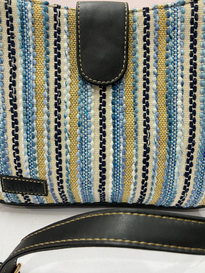 Artisan Weave Sling Bag - Blue Wave
