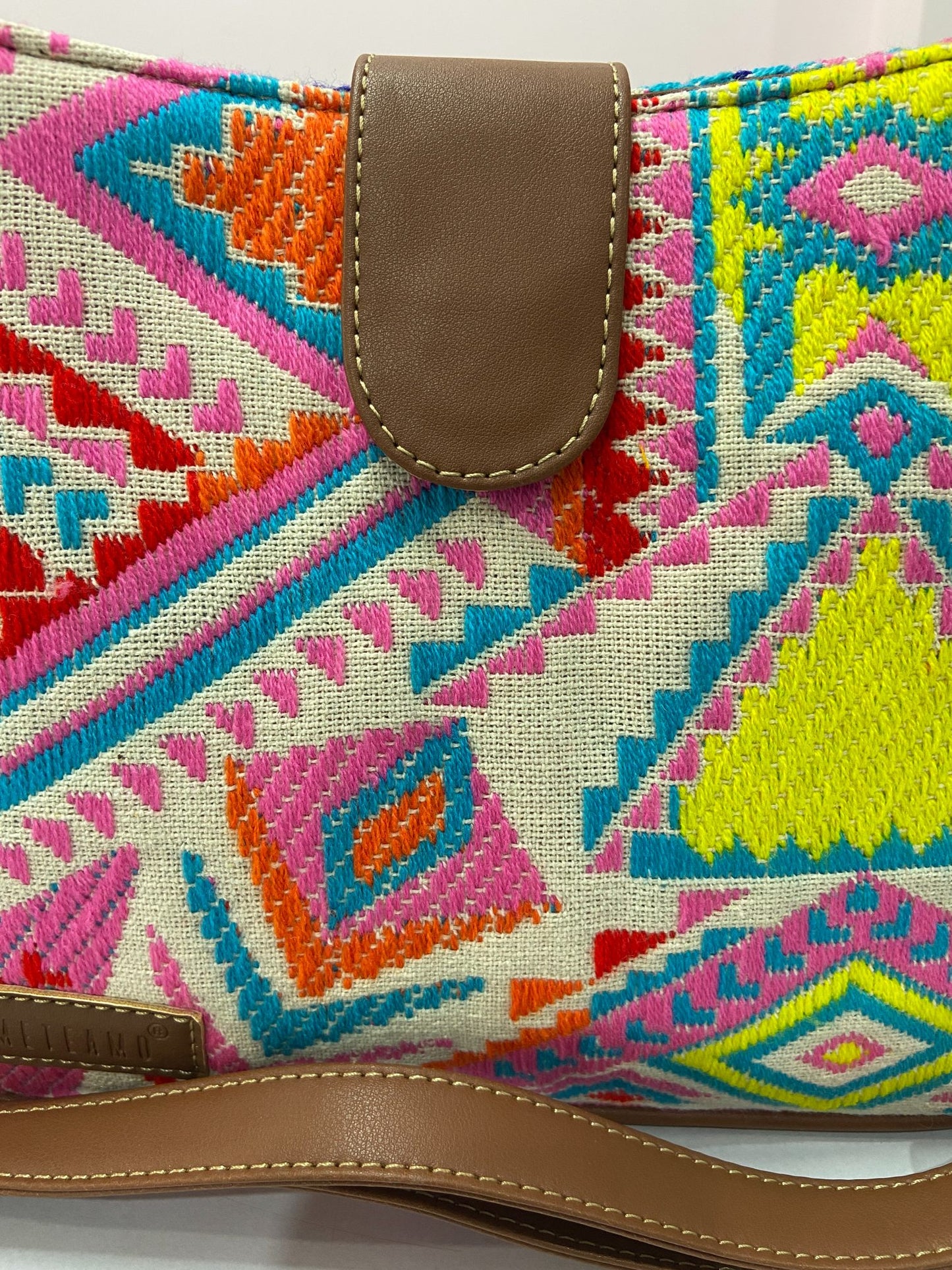 Artisan Weave Sling Bag - Rose