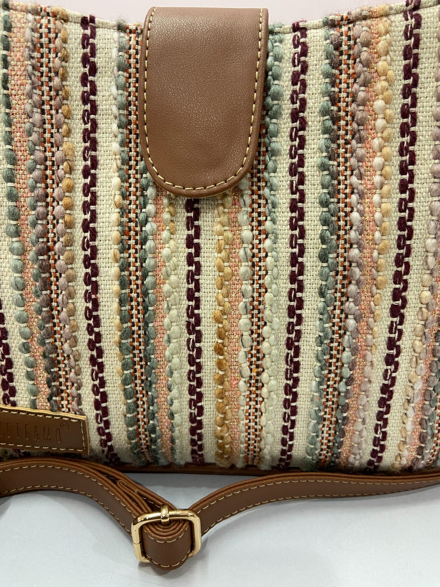 Sand Artisan Weave Handcrafted Sling Bag for Women