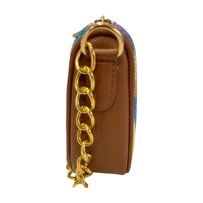 Imprint Baguette - Multicolor Chevron - Everyday Shoulder Bag