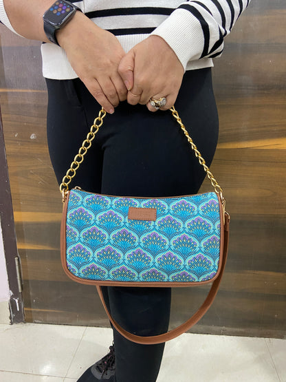 Imprint Baguette - Blue Lotus  - Everyday Shoulder Bag