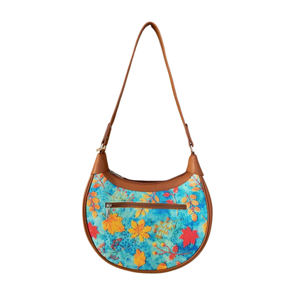 Imprint Baguette - Golden Leaves - Hobo Shoulder Bag