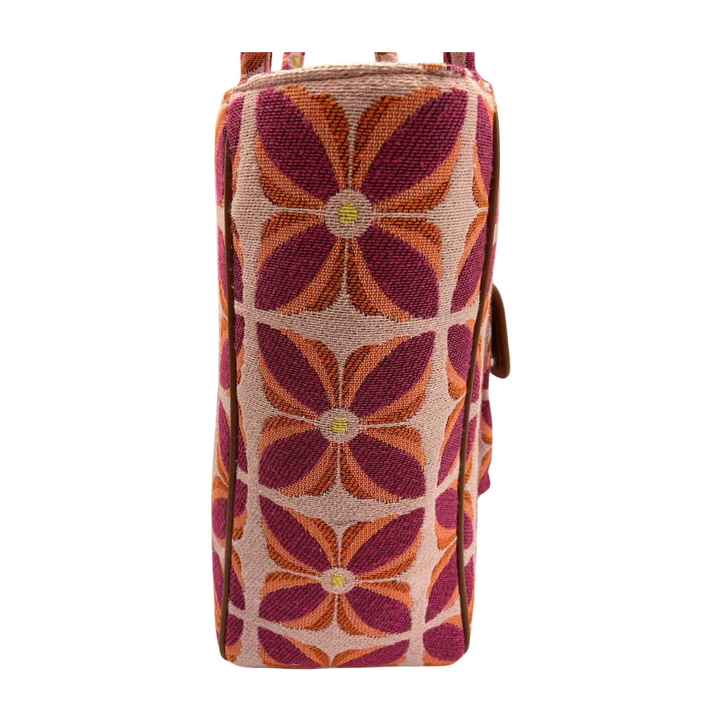 Vintage Petal Office Tote - Sunset Bloom (with front pocket)