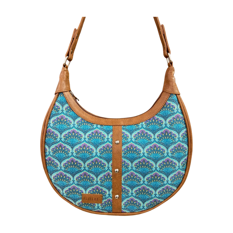 Blue Lotus - Hobo Shoulder Bag (BOGO)