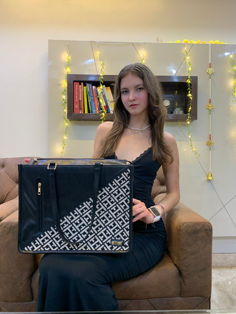 Nazakat Artisan Weave Office Tote