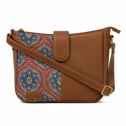 Madhubani Motif Women's Sling Bag (vegan leather) - view 5