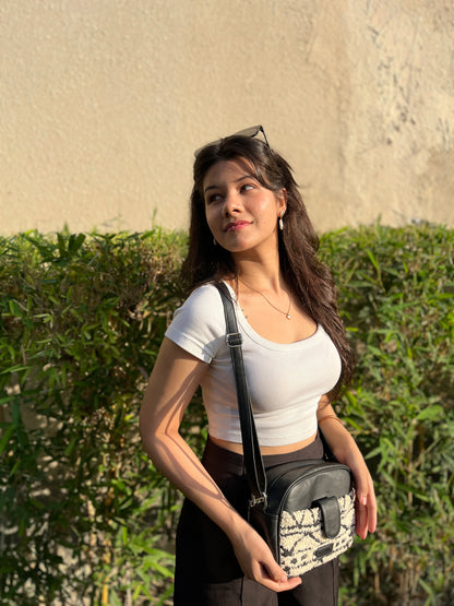 Sling Bag - Monochrome Tribal