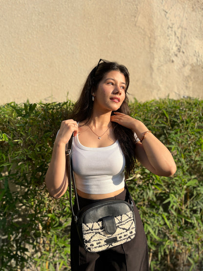 Sling Bag - Monochrome Tribal