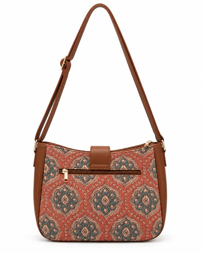Madhubani Motif Women's Sling Bag (vegan leather) - view 4