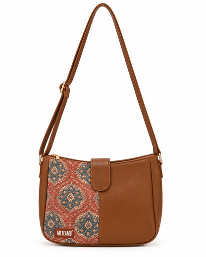 Madhubani Motif Women's Sling Bag (vegan leather) - view 2