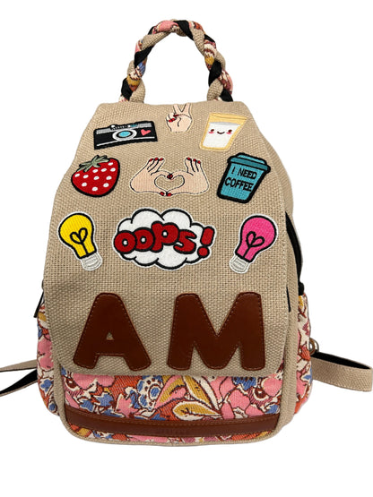 Happy Doodle- Travel BackPack (Customisable)