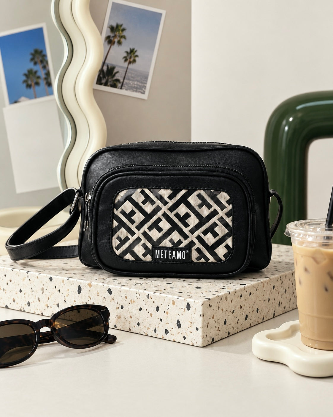 Metro Noir Women's Sling Bag (vegan leather)