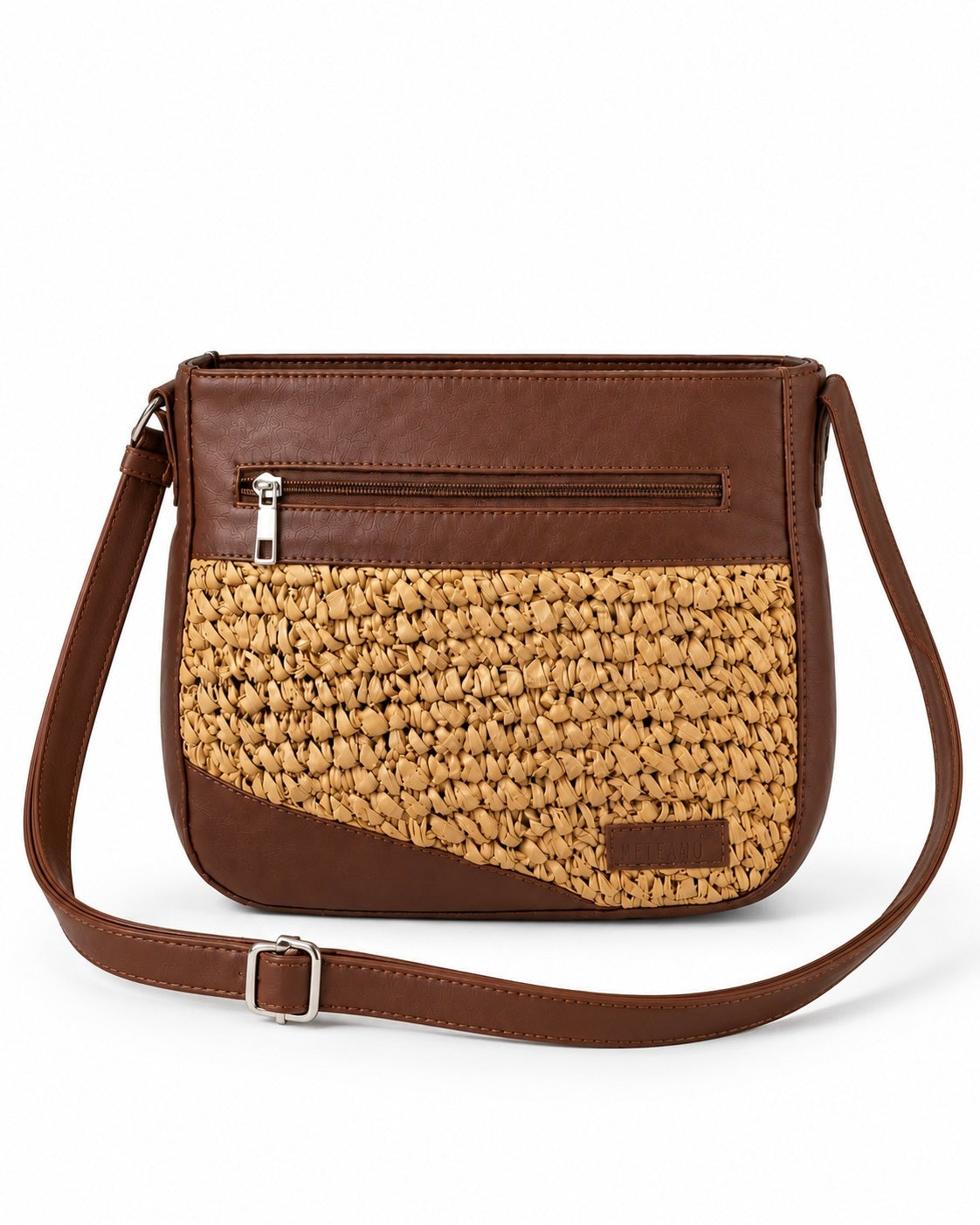 Crossbody Sling Bag - Raffia Ridge