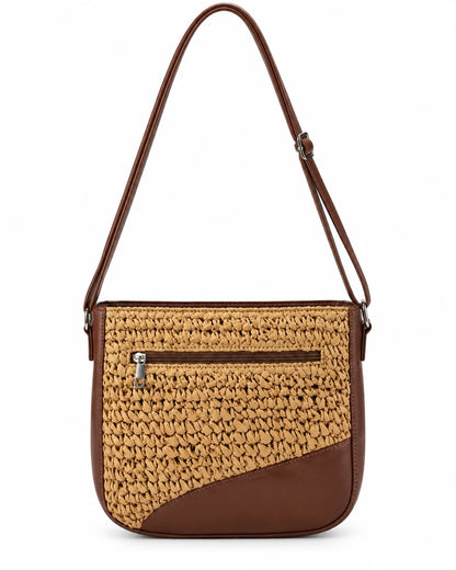 Crossbody Sling Bag - Raffia Ridge