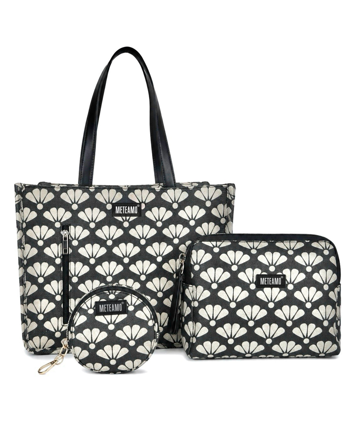 Petal Charm 3-Piece Office Tote Set (vegan leather) - view 3