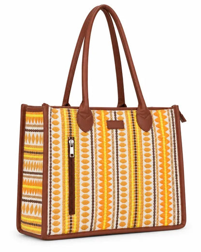 Jalwa Artisan Weave Handcrafted Office Tote for Women (Jacquard) - view 4