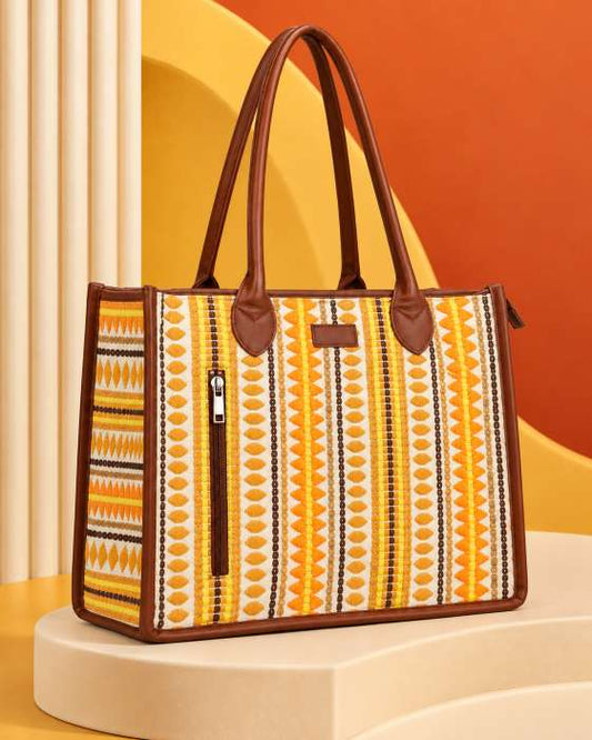 Jalwa Artisan Weave Handcrafted Office Tote for Women