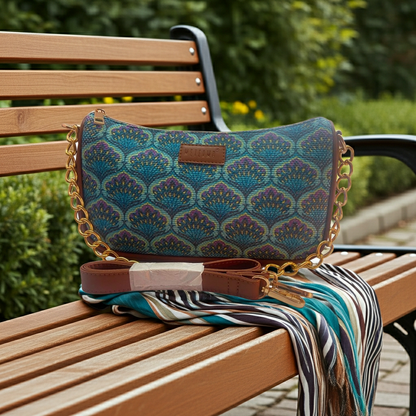 Imprint Baguette - Blue Lotus  - Everyday Shoulder Bag