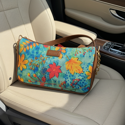 Imprint Baguette - Golden Leaves  - Everyday Shoulder Bag