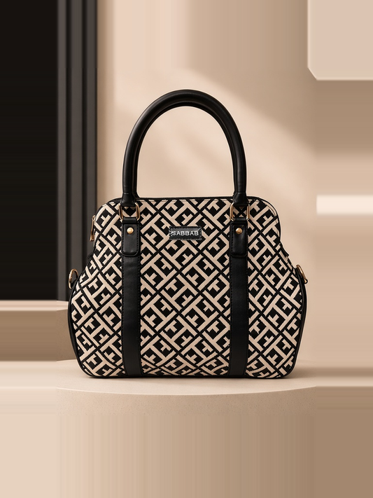 Metro Noir Handcrafted Satchel Bag