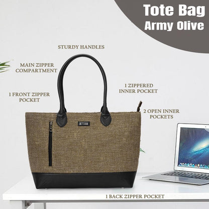 Office Tote Bag - Army Olive