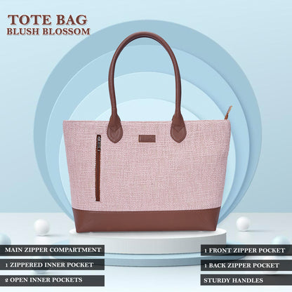 Office Tote Bag - Blush Blossom