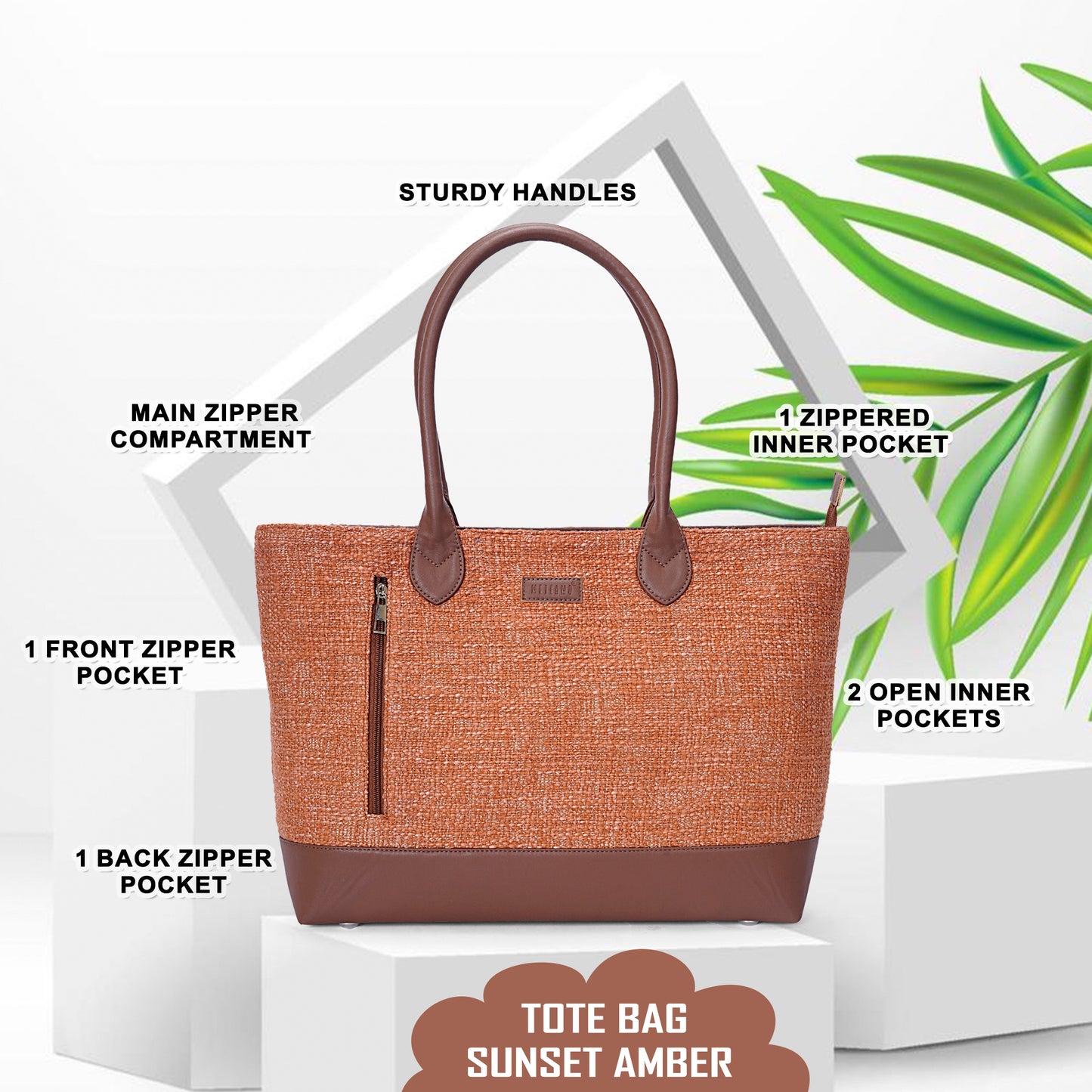 Office Tote Bag - Sunset Amber