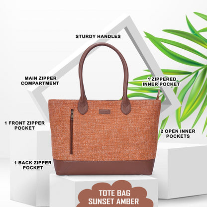 Office Tote Bag - Sunset Amber