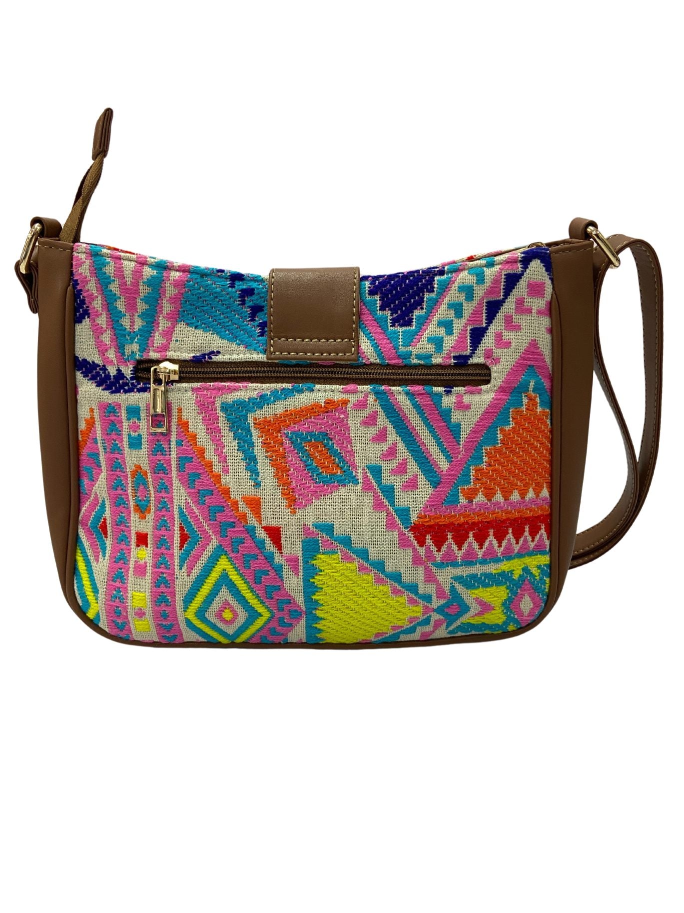 Artisan Weave Sling Bag - Rose