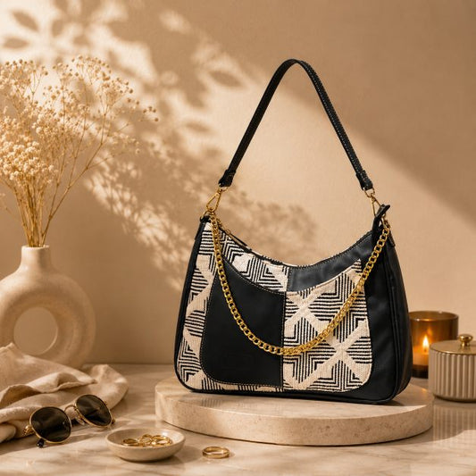 Crescent Baguette - Duo Tone - Everyday Shoulder Bag