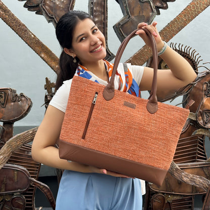 Office Tote Bag - Sunset Amber