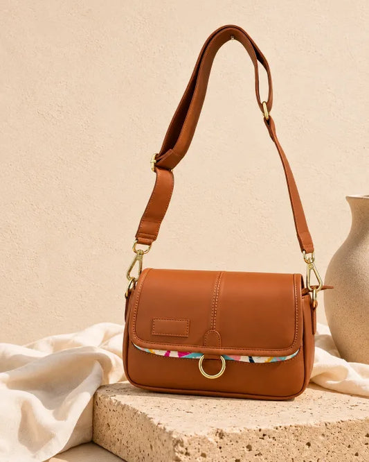 Magshift Sling Bag with Flap - Pink Trivia