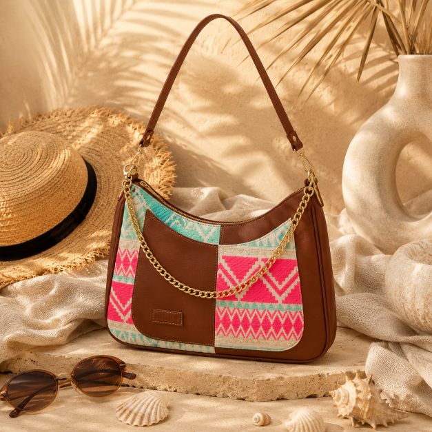 Crescent Baguette - Mint Blush - Everyday Shoulder Bag