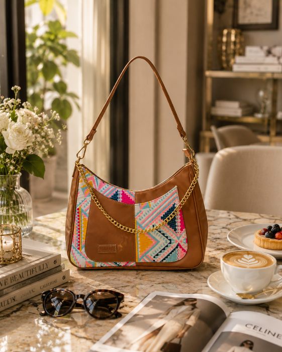 Crescent Baguette - Pink Trivia - Everyday Shoulder Bag