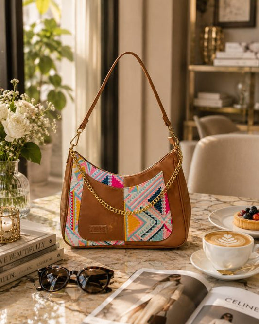 Crescent Baguette - Pink Trivia - Everyday Shoulder Bag