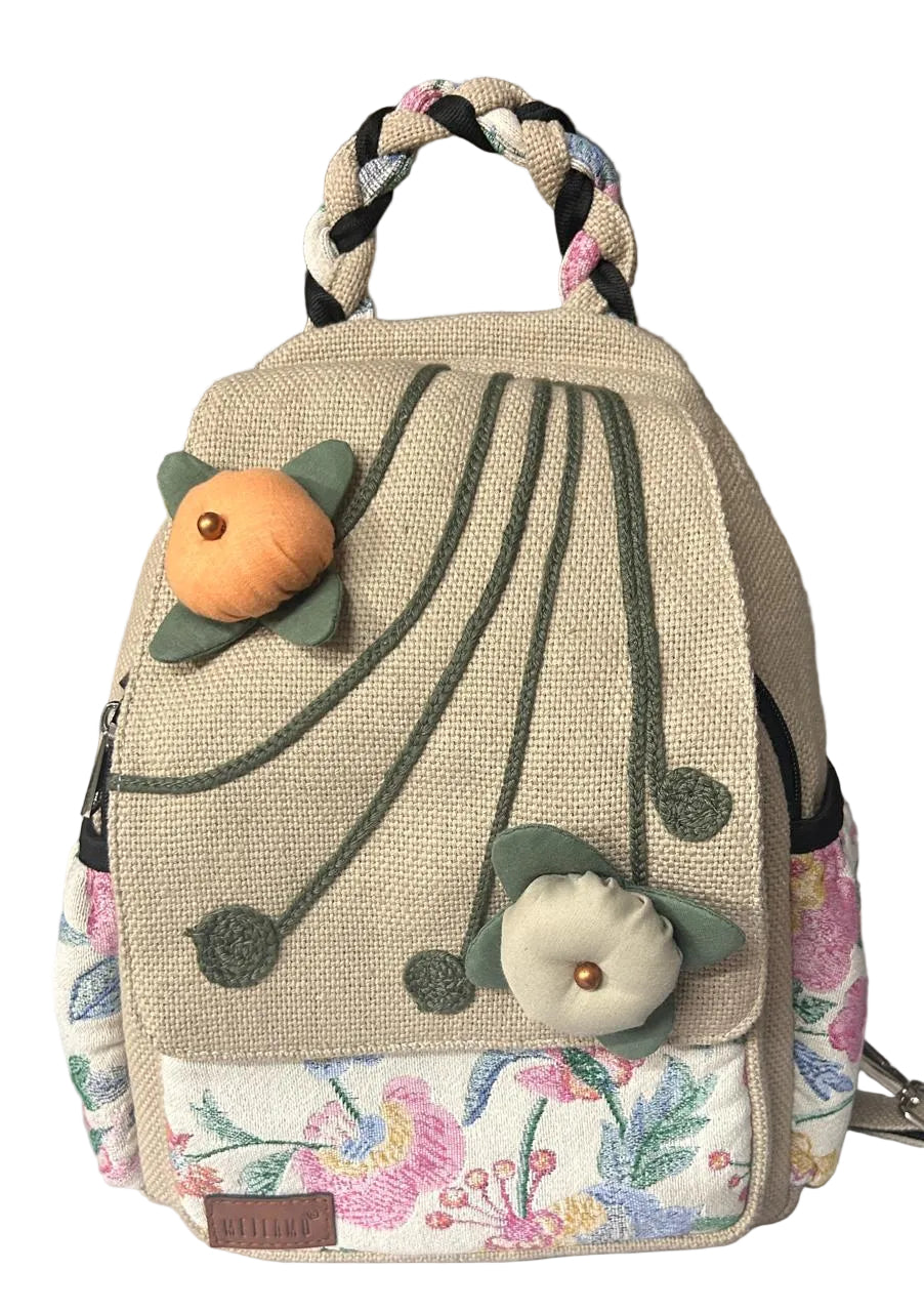 FloraWeave Travel Backpack